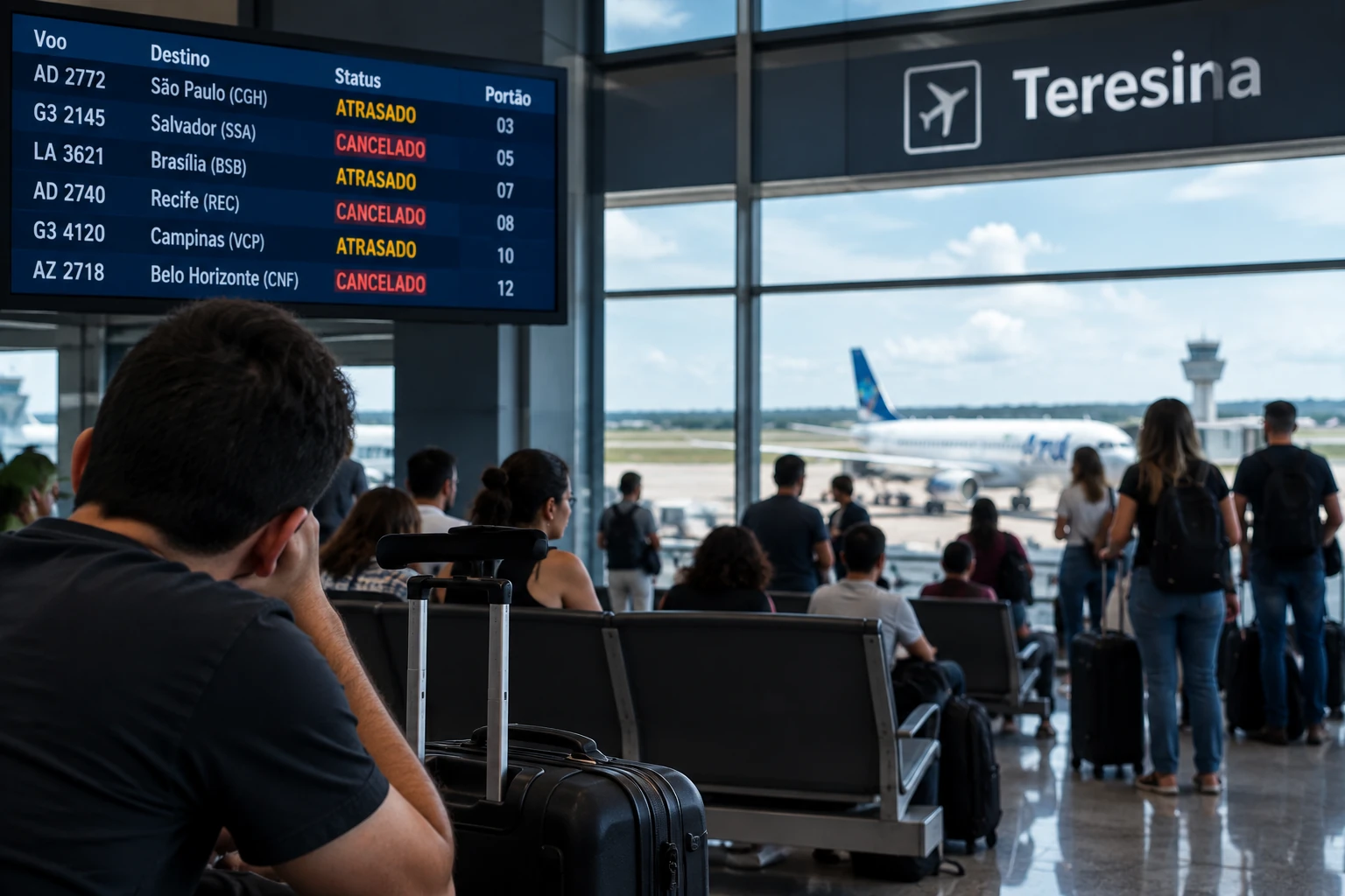 Atrasos e cancelamentos causam caos no Aeroporto de Teresina