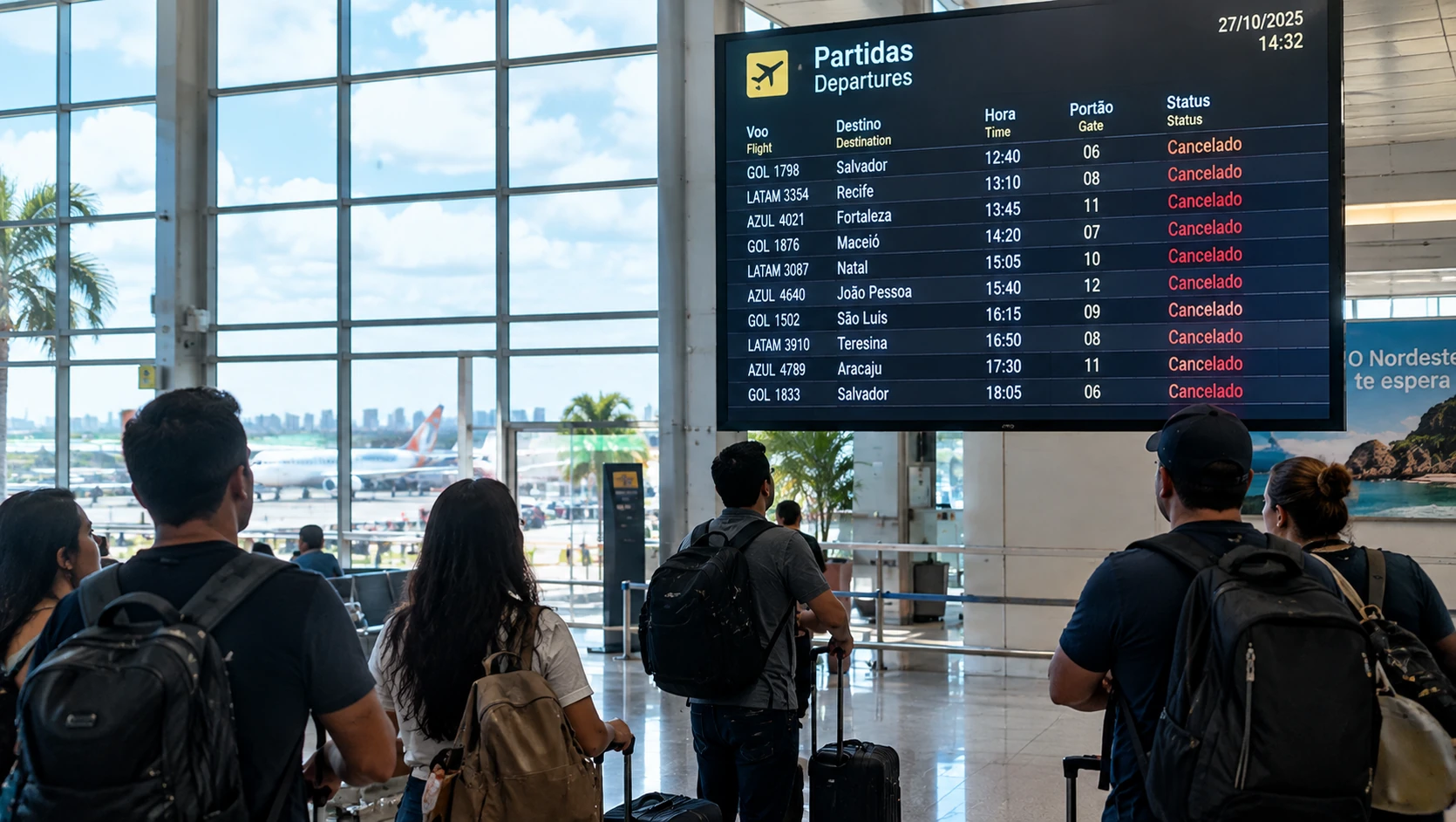 Voos para o Nordeste são cancelados no fim de semana do segundo turno; Anac e ministério citam normalidade